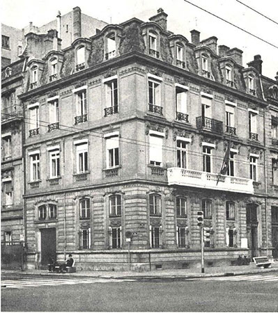 Temporary headquarters of IARC, 16 avenue Marechal Foch, Lyon, 1967–1972